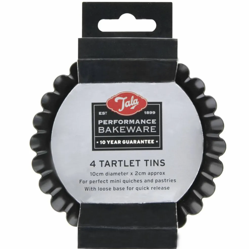 Performance paiformer med løs bunn 10 cm, 4-pakning