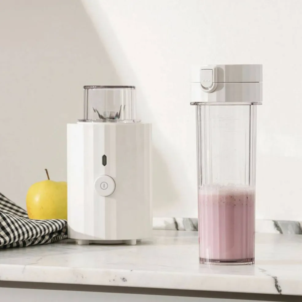 Personal Blender elektrisk hakker, hvit