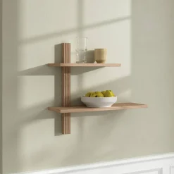 Phase hylle 60 × 18 cm, eik