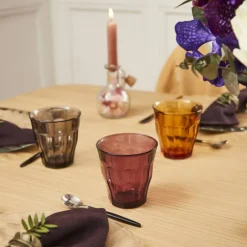 Picardie glass 25 cl marineblå, 6 stk.