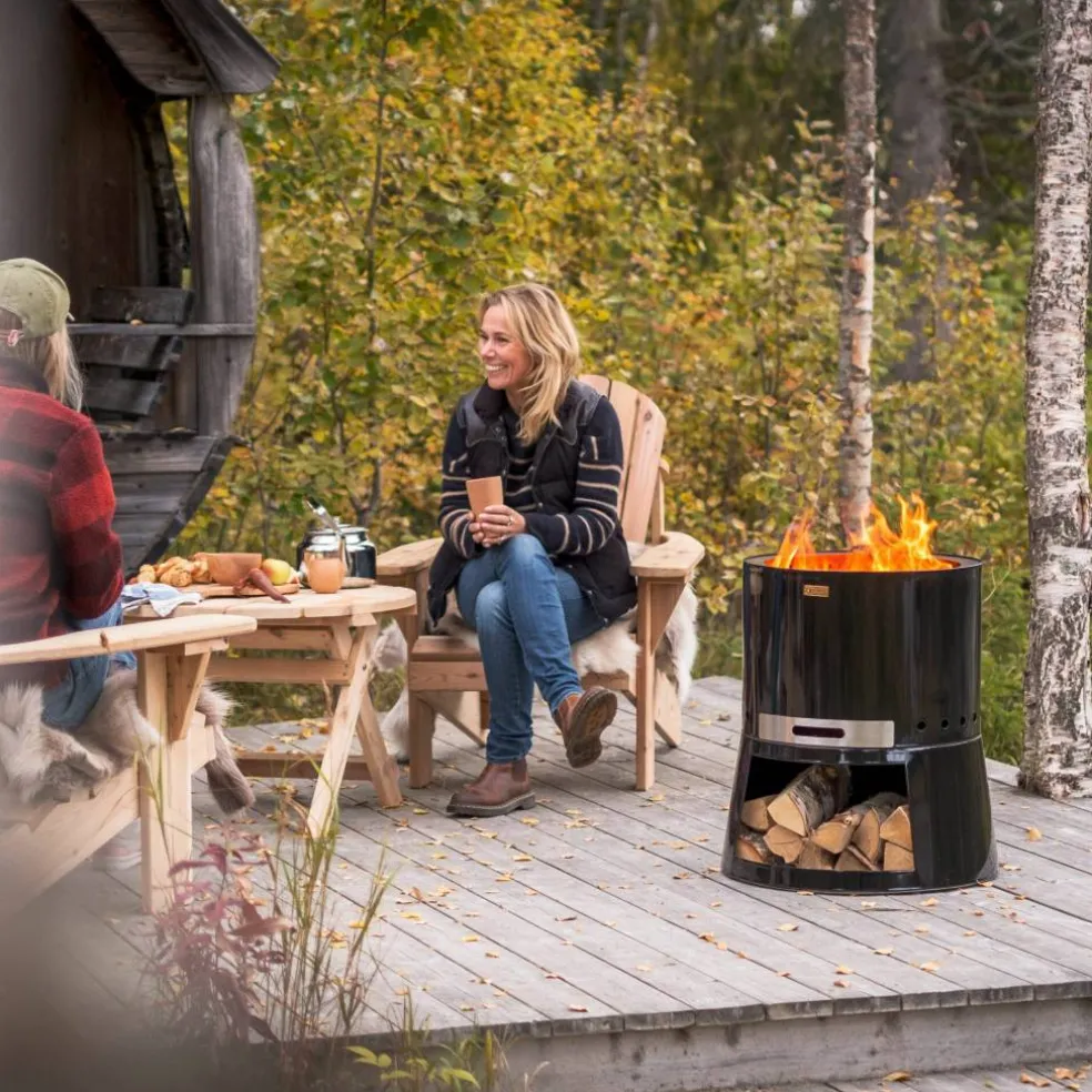 Pilar Premium 50 ildtønne, svart