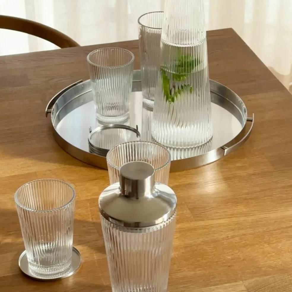 Pilastro karaffel med glass, 1 liter, clear