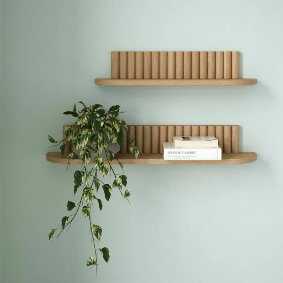 Pillar hylle small 60 × 15 cm, eik