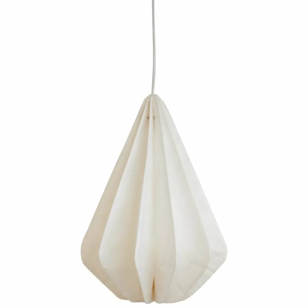 Pinecone taklampe, hvit