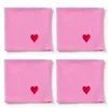 Pink Bow serviett 40×40 cm 4-pakning, rosa