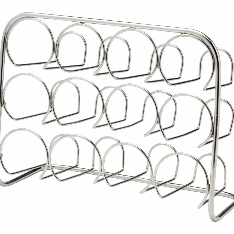 Pisa Krydderstativ i Krom for 18 krydderglass