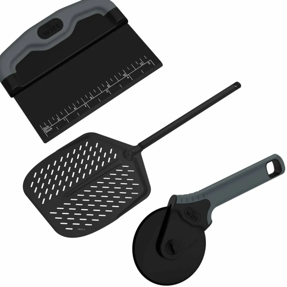 Pizzakit 14" – spade, hjul og deigskrape