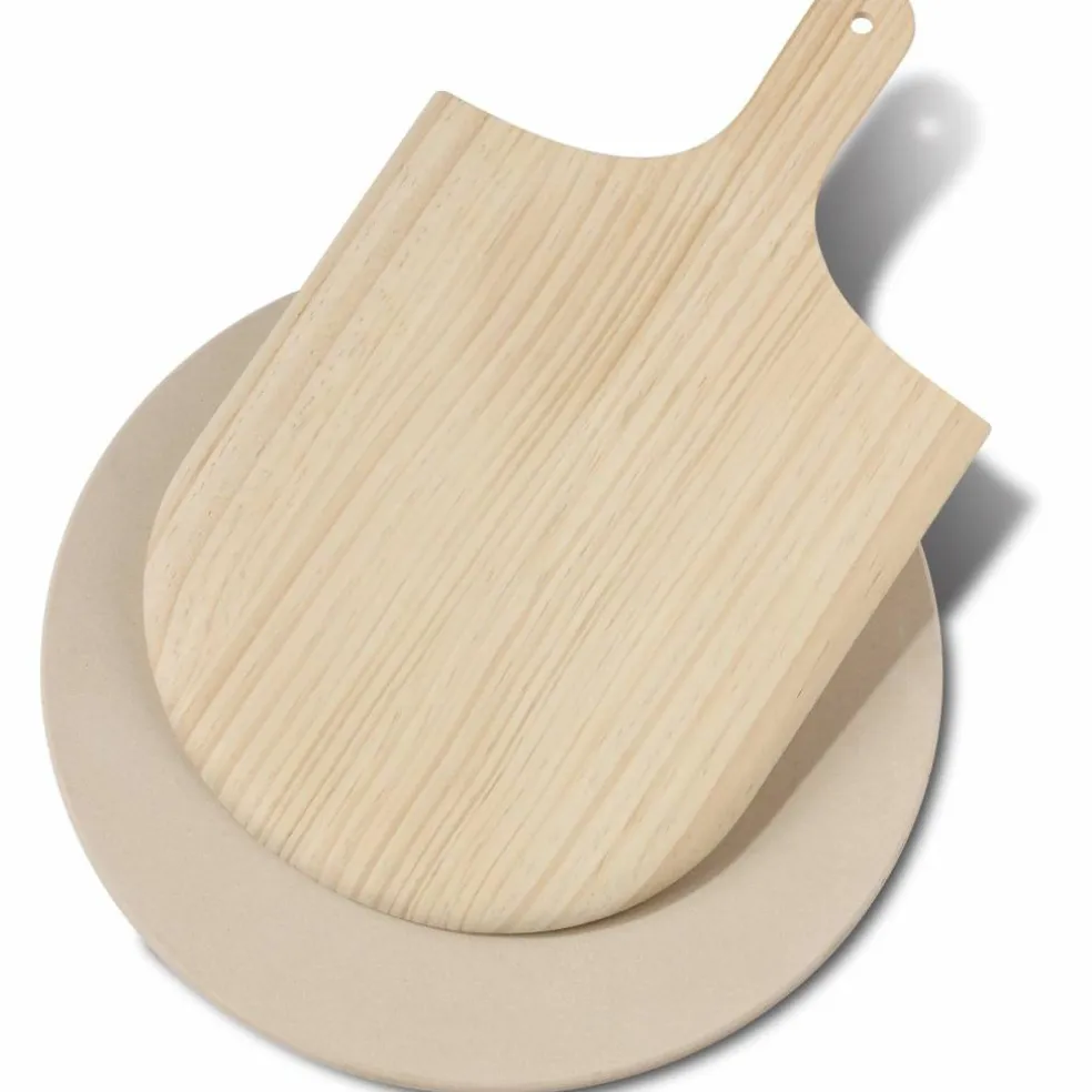 Pizzastein med spade 37,5 cm