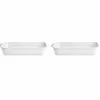 Plissé ildfaste former 35 × 19 centimeter 2-pakning, hvit