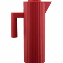 Plissé termokanne 1 liter, rød