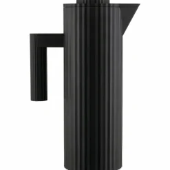 Plissé termokanne 1 liter, svart