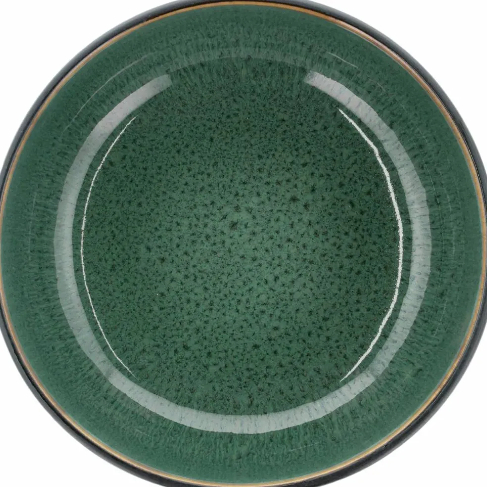 Poke-/ramenskål 18 cm, grønn/svart