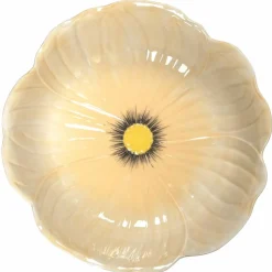 Poppy kakefat på stett 26 cm, beige