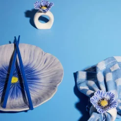 Poppy serviettring 2-pakning, blå