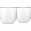 Porcelæn Rhombe Eggkopp H4,5 hvit porselen 2 st.