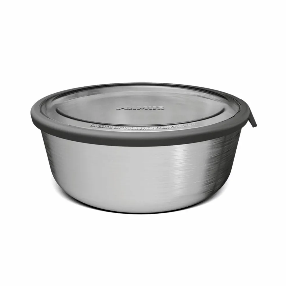 PrepSkål med lokk 1 liter, rustfritt stål