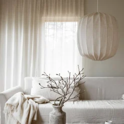 Prisma Linen Natural taklampe, 45 cm
