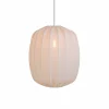 Prisma taklampe i lin 25 cm, hvit