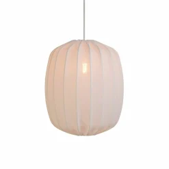 Prisma taklampe i lin 25 cm, hvit