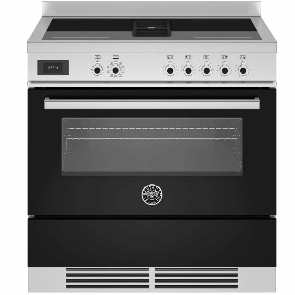 PROCH94I1ENET Komfyr med integrert vifte 90 cm, svart