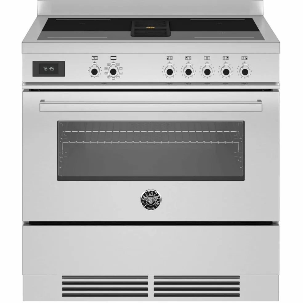 PROCH94I1EXT Komfyr med integrert vifte 90 cm, rustfritt stål