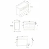 PRO126G2EART2 Professional gasskomfyr 120 cm med 6 brennere, elektrisk stekebord og 2 ovner, oransje