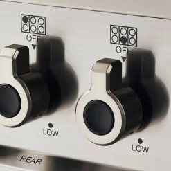 PRO126G2EART2 Professional gasskomfyr 120 cm med 6 brennere, elektrisk stekebord og 2 ovner, oransje