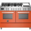 PRO126G2ENET Professional Gasskomfyr 120 cm, Svart