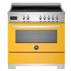 PRO95I1EART2 Professional induksjonskomfyr 90 cm med 5 soner og 1 ovn, oransje