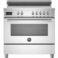 PRO95I1EBIT Professional induksjonskomfyr med ovn 90 cm, Hvit
