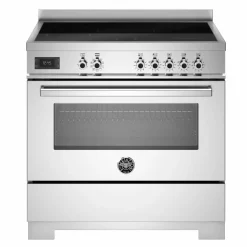 PRO95I1EBIT2 Professional induksjonskomfyr 90 cm med 5 soner og 1 ovn, hvit