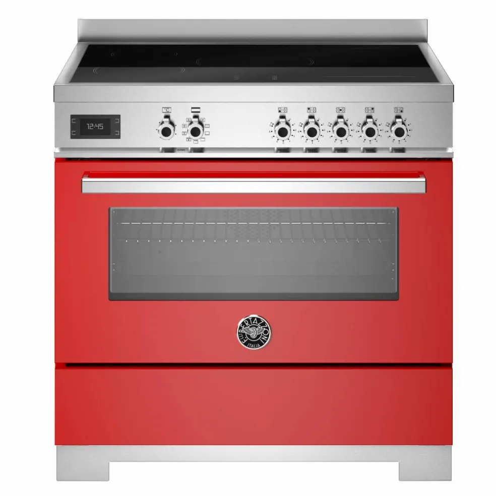 PRO95I1EBIT2 Professional induksjonskomfyr 90 cm med 5 soner og 1 ovn, hvit