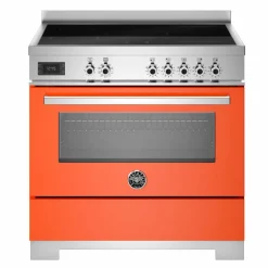 PRO95I1EBIT2 Professional induksjonskomfyr 90 cm med 5 soner og 1 ovn, hvit