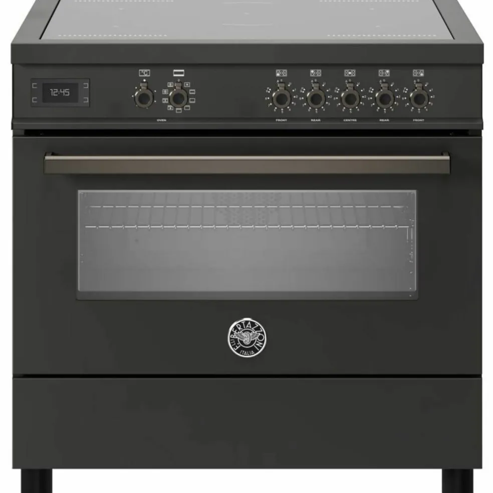 PRO95I1EROT Professional induksjonskomfyr med ovn 90 cm, Rød