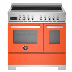 PRO95I2EXT2 Professional induksjonskomfyr 90 cm med 5 soner og 2 ovner, rustfritt stål