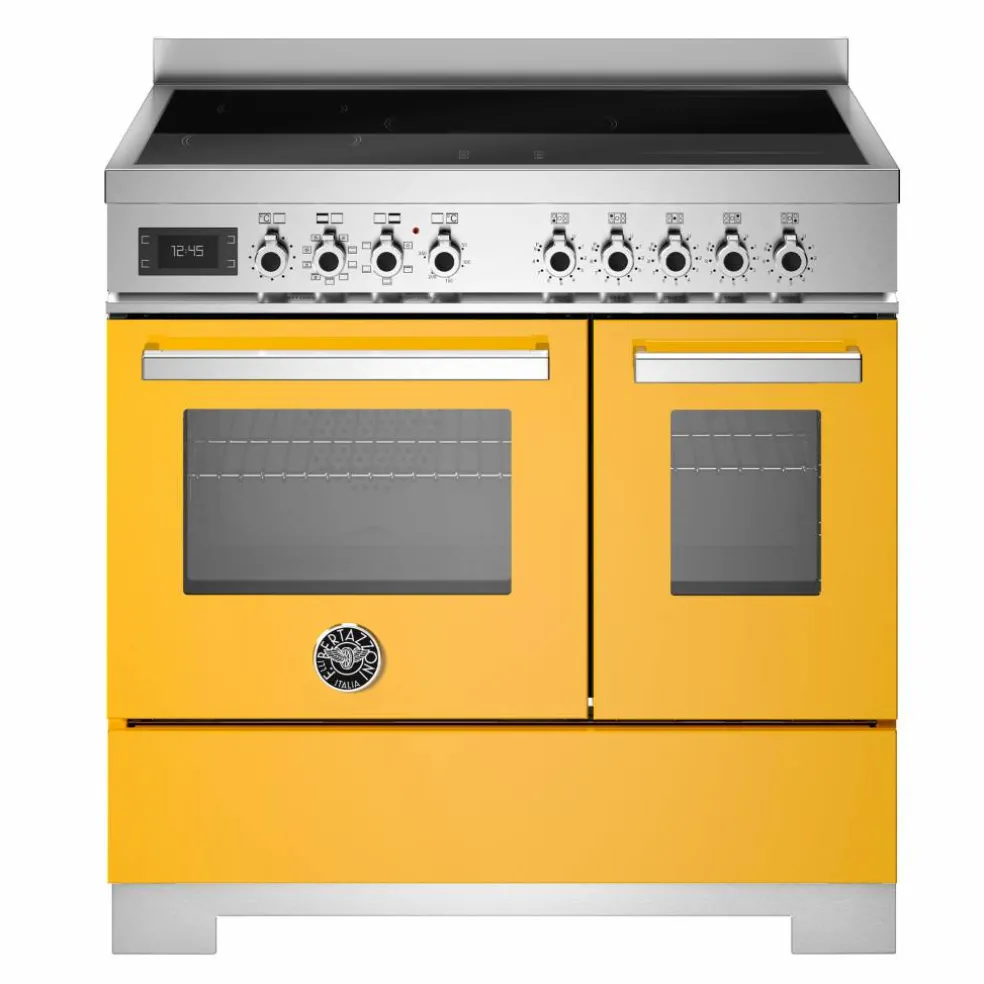 PRO95I2EXT2 Professional induksjonskomfyr 90 cm med 5 soner og 2 ovner, rustfritt stål