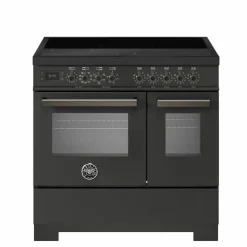 PRO95I2EXT2 Professional induksjonskomfyr 90 cm med 5 soner og 2 ovner, rustfritt stål