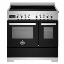 PRO95I2EXT2 Professional induksjonskomfyr 90 cm med 5 soner og 2 ovner, rustfritt stål