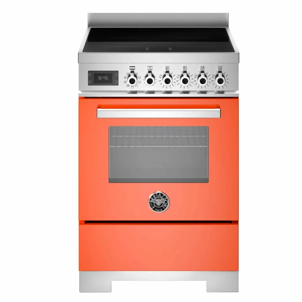 PRO64I1EXT2 Professional induksjonskomfyr 60 cm med 4 soner og 1 ovn, rustfritt stål