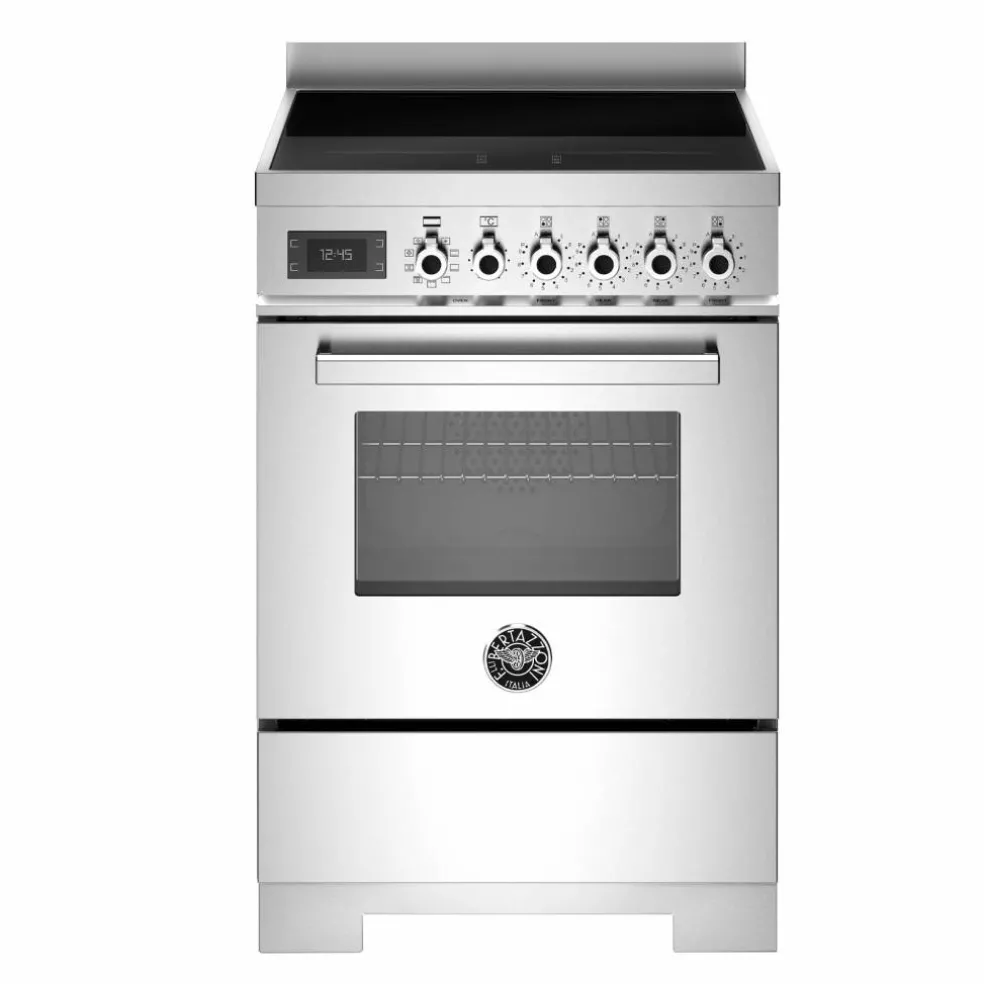 PRO64I1EXT2 Professional induksjonskomfyr 60 cm med 4 soner og 1 ovn, rustfritt stål