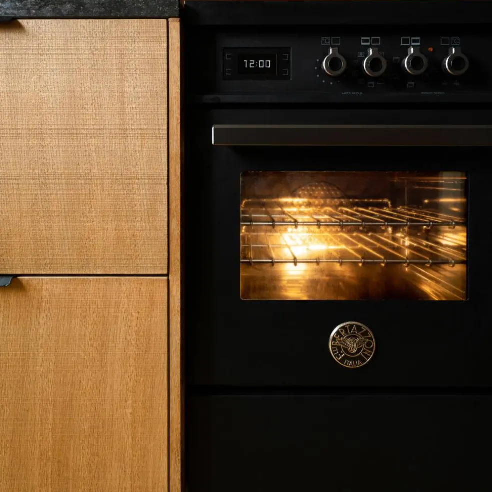 PRO105I2EXT2 Professional induksjonskomfyr 100 cm med 5 soner og 2 ovner, rustfritt stål