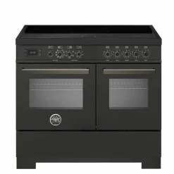 PRO105I2EXT2 Professional induksjonskomfyr 100 cm med 5 soner og 2 ovner, rustfritt stål
