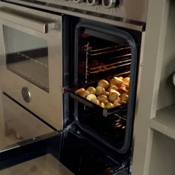 PRO95I2EXT Professional induksjonskomfyr med dobbelovn 90 cm, Rustfritt Stål