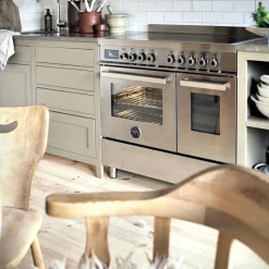 PRO95I2EXT Professional induksjonskomfyr med dobbelovn 90 cm, Rustfritt Stål