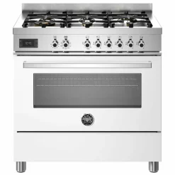 PRO96L1EART Professional Gasskomfyr med ovn 90 cm, Orange