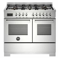 PRO106L2EART2 Professional gasskomfyr 100 cm med 6 brennere og 2 ovner, oransje