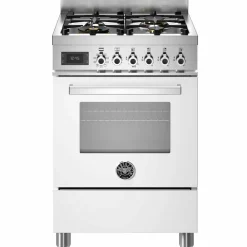 PRO64L1EBIT Professional Gasskomfyr med ovn 60 cm, Hvit