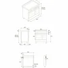 PRO96L2EBIT2 Professional gasskomfyr 90 cm med 6 brennere og 2 ovner, hvit