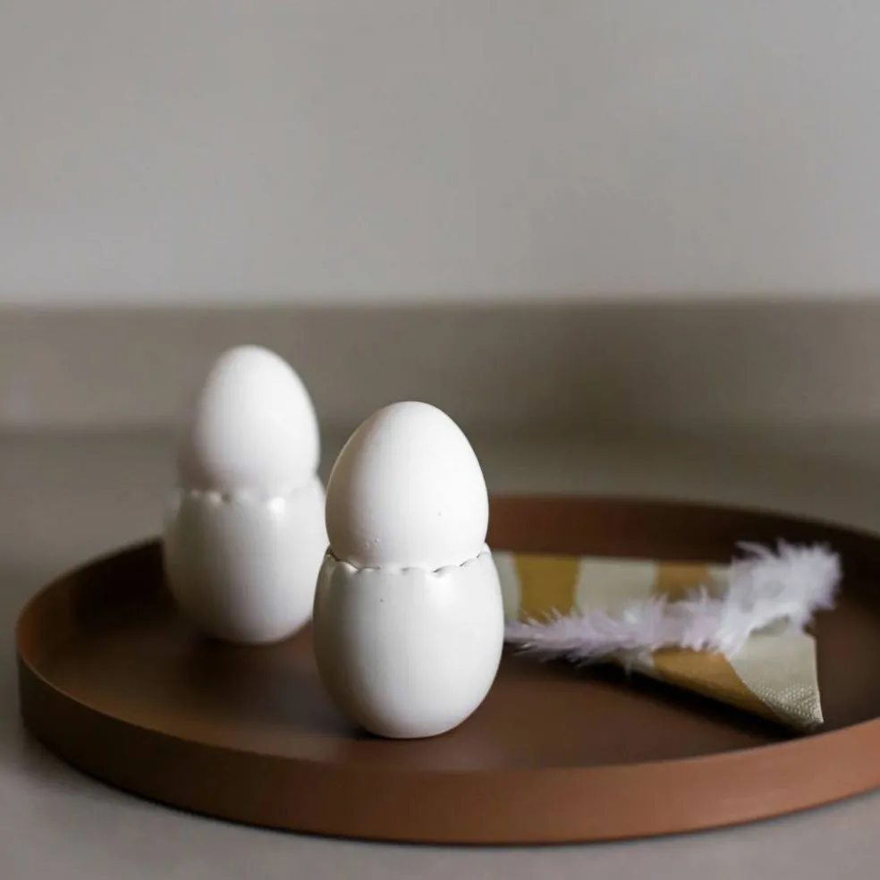 Påskeeggekopp 2 stk, hvit