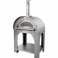 Pulcinella Vedfyrt Pizzaovn 80x60 cm, Rustfritt stål